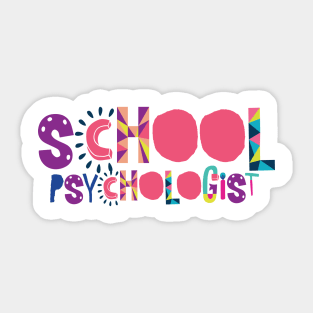 Cute School Psychologist Gift Idea Back to School Sticker
